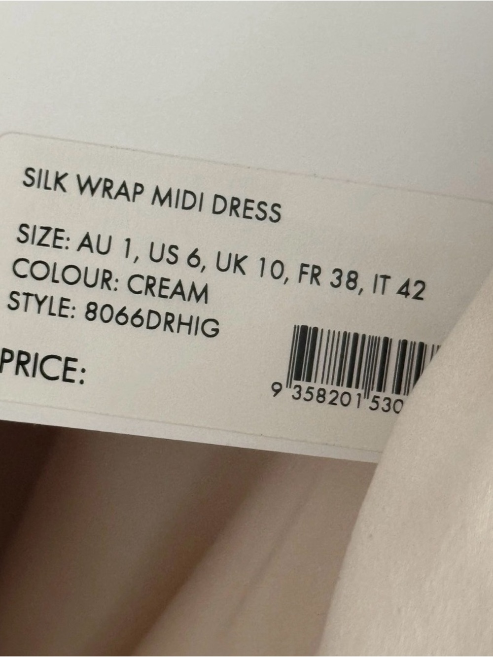 Zimmermann Ivory Satin Wrap Midi Dress - Picture 6 of 6